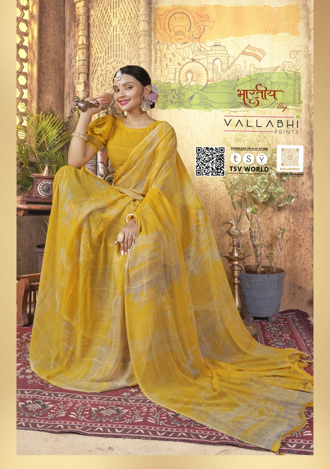 Eesha Vol 3 By Vallabhi Daily Wear Georgette Sarees Wholesale Clothing Suppliers In India

